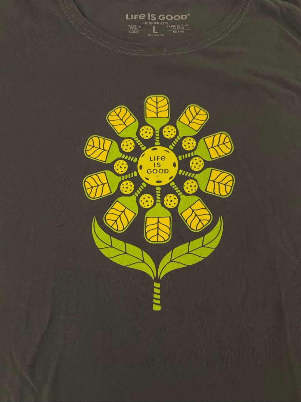 Life is Good Crusher-Lite Women's L Blue Shirts Set of 3 EUC Pickleball Graphic - Picture 8 of 9